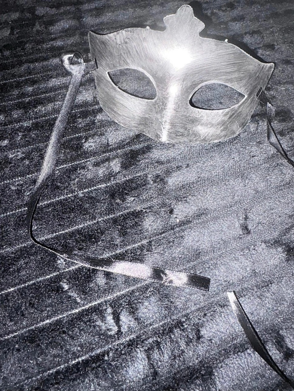 Gray Masquerade Mask